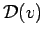 ${\cal D}(v)$