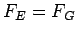 $F_E = F_G$