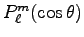 $P^m_\ell(\cos \theta)$